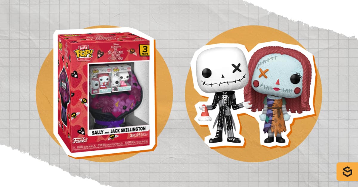 An image of a Sally and Jack Skellington Valentine Bundle from Funko