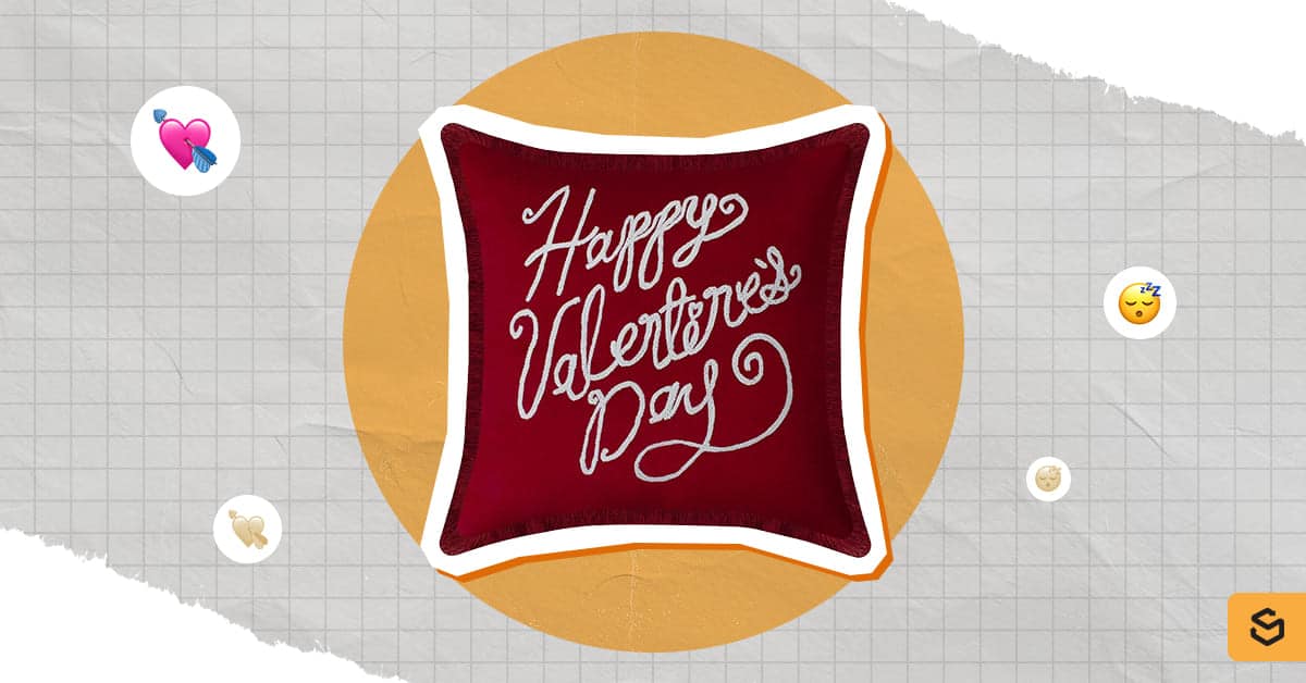 An image of a Valentine’s Day Pillow from Kohl’s