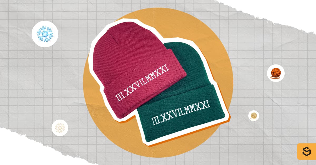 An image of Couples Beanie Hats from Etsy