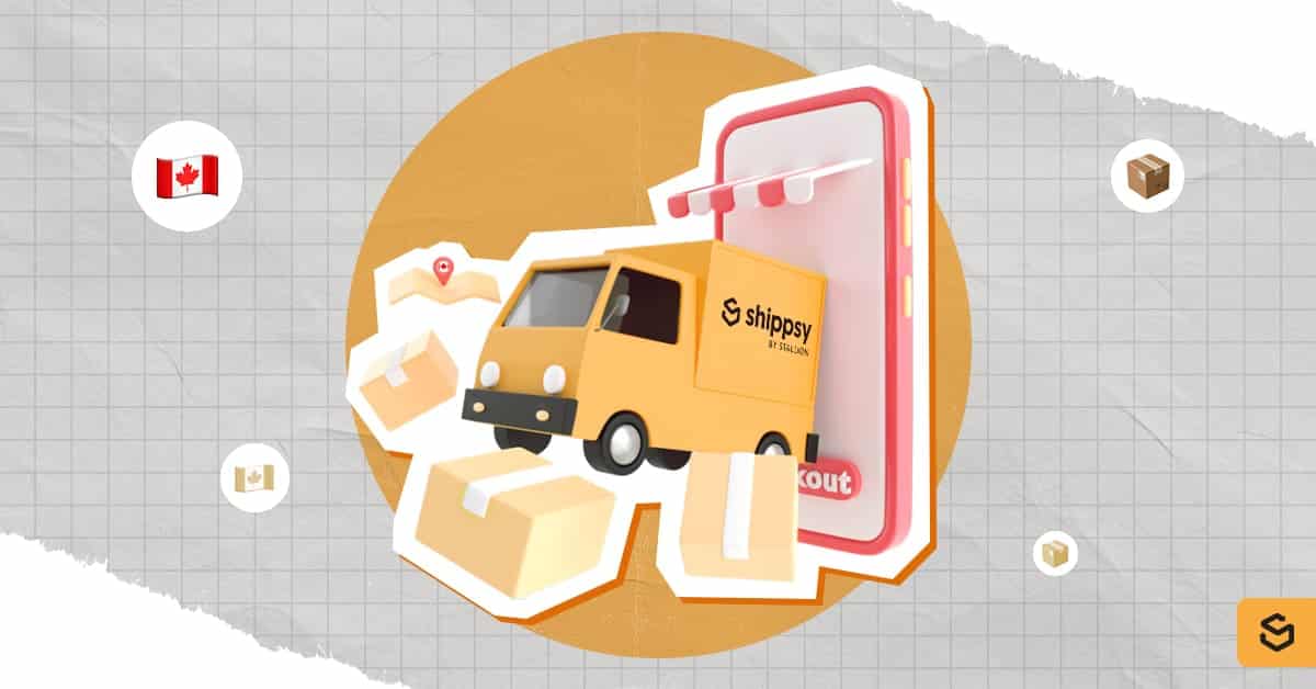 Un camion Shippsy sortant d'un téléphone