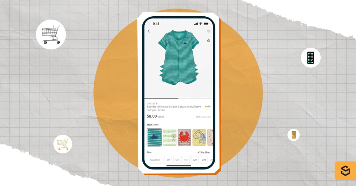 An image of Carter's mobile app