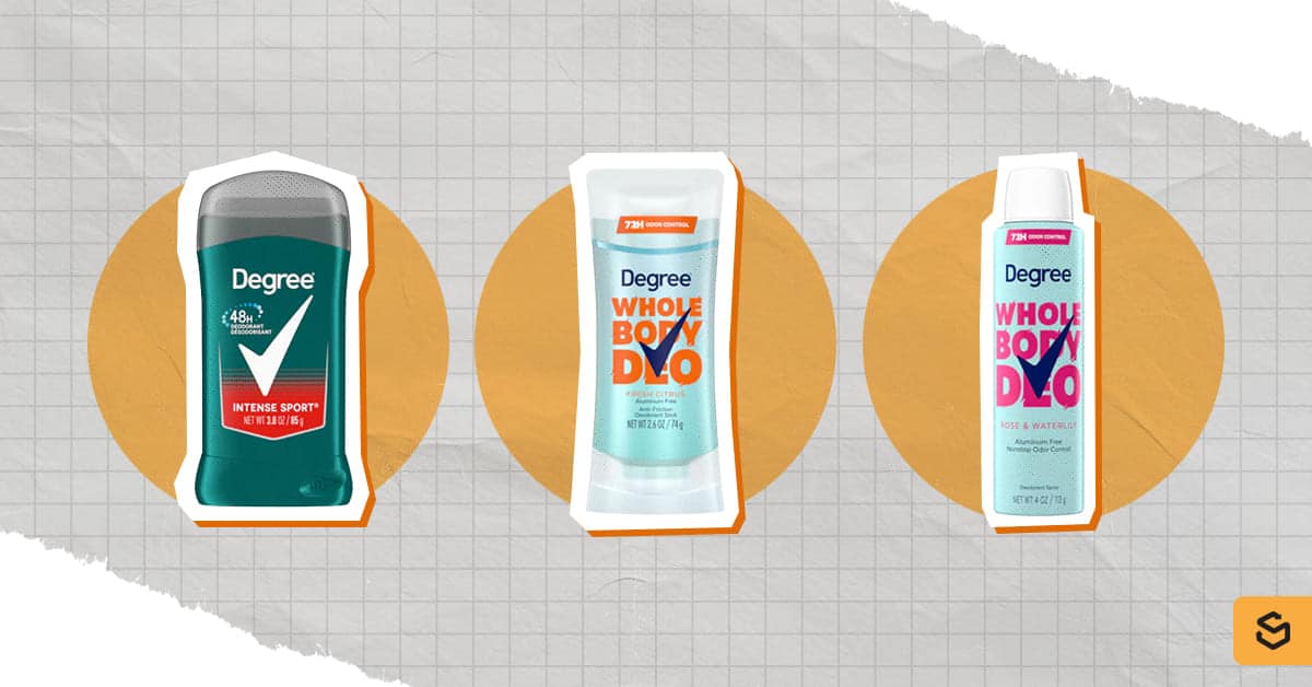 An image of Degree deodorants