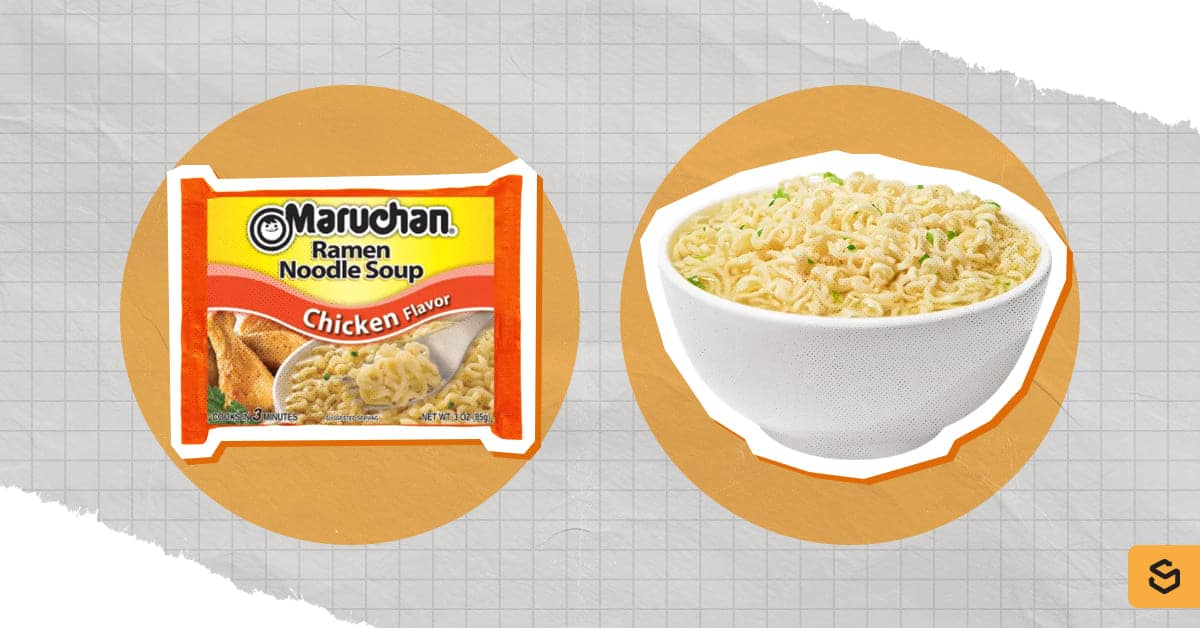 Une photo de nouilles ramen Maruchan