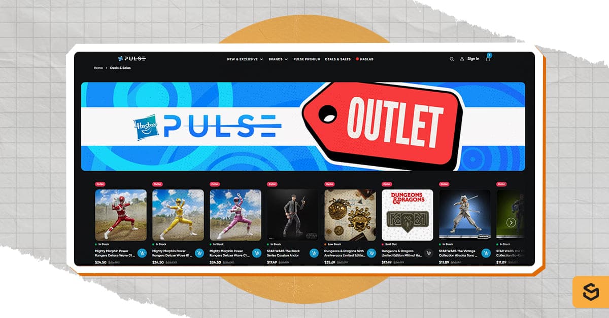 An image of the Hasbro Pulse sale page