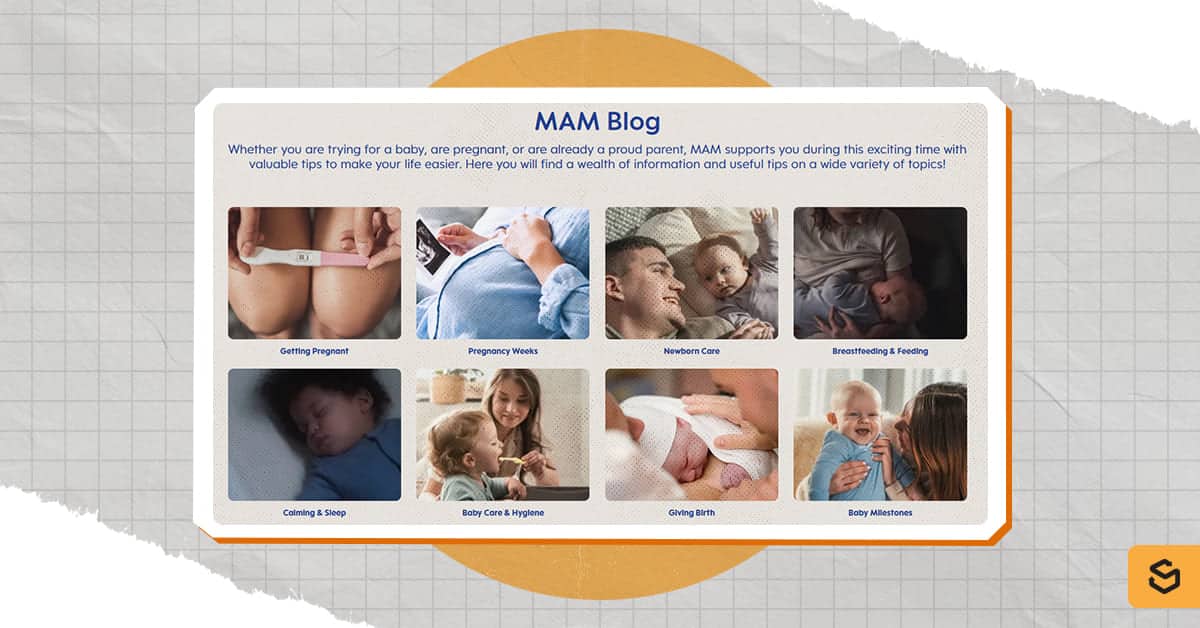 An image of the MAM blog section