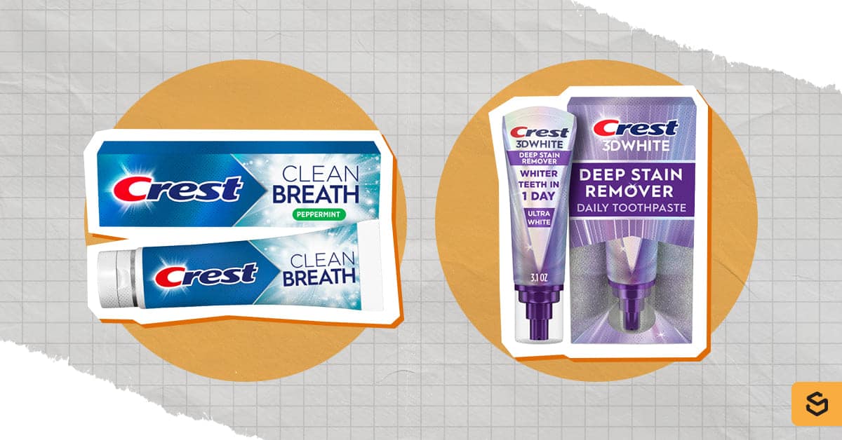 Crest toothpaste products