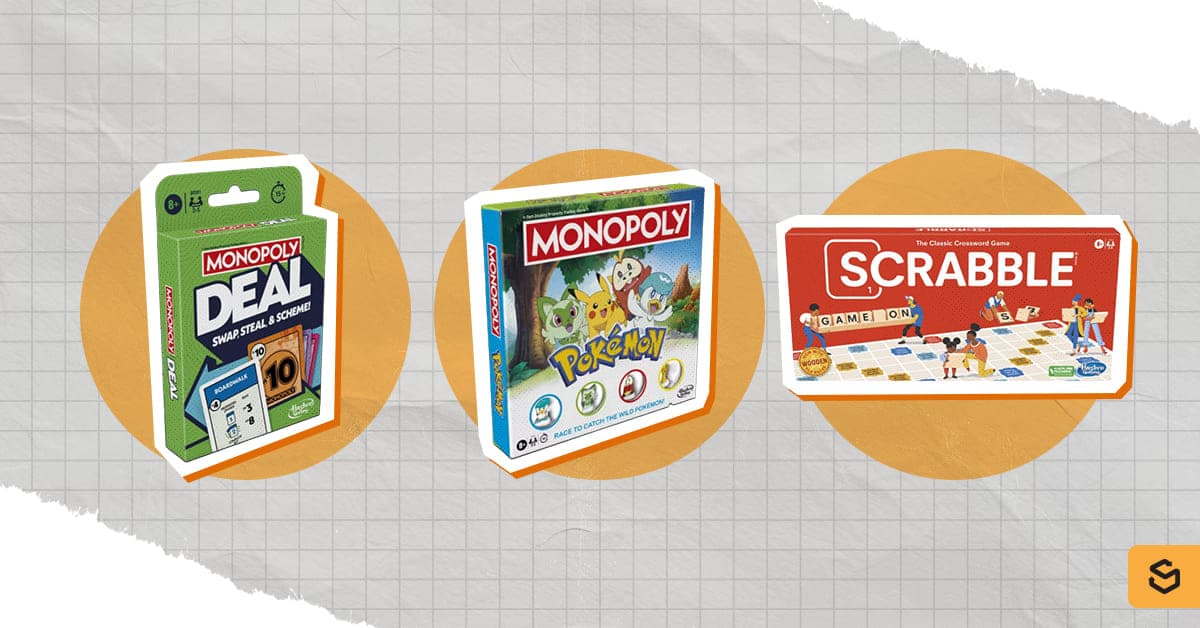 Hasbro card and board games
