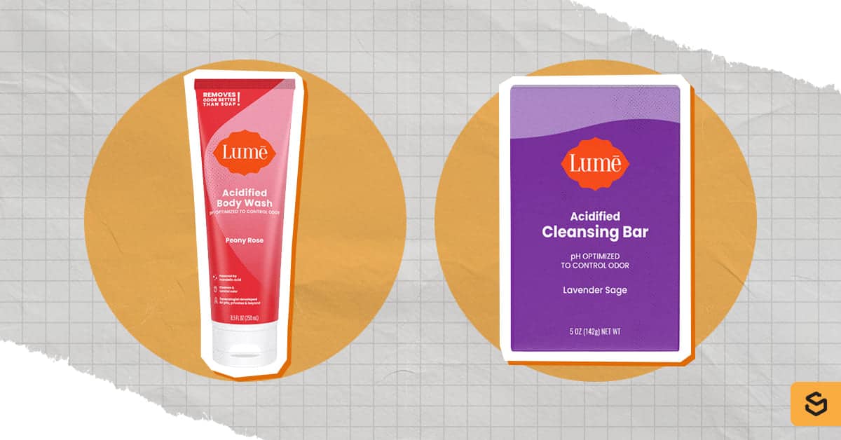Lume body wash and cleansing bar