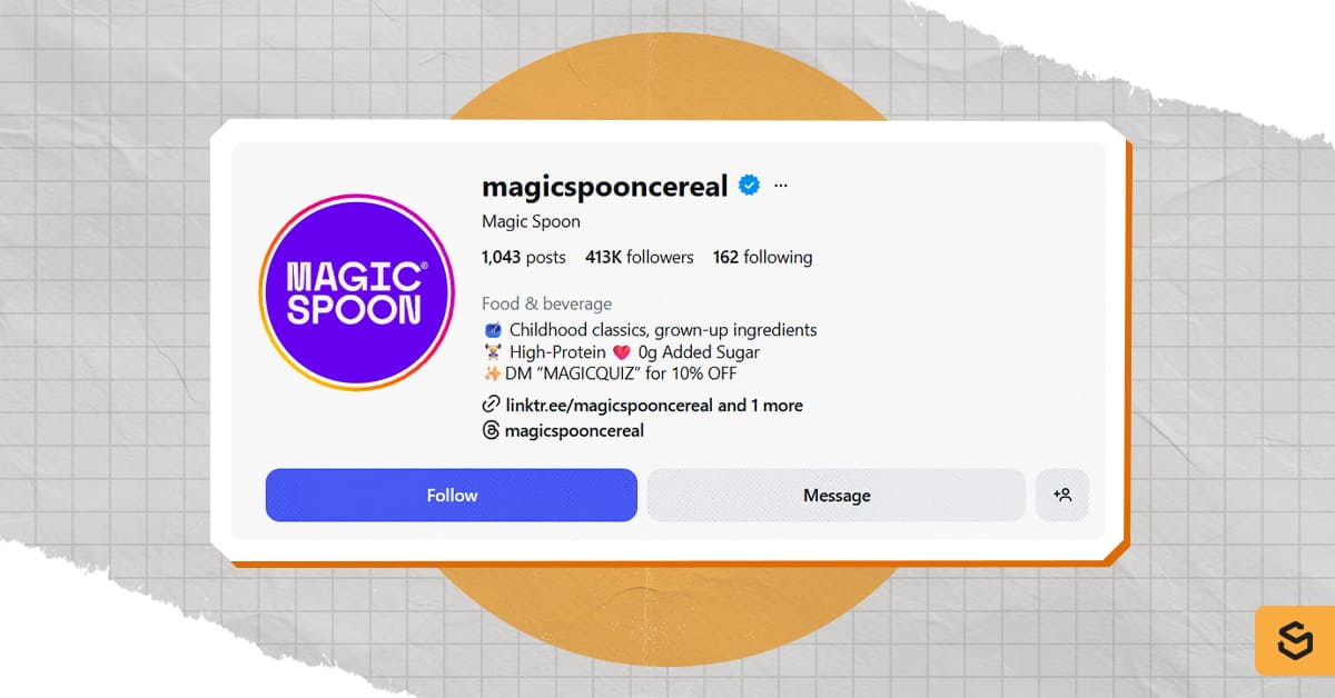 Magic Spoon Instagram page