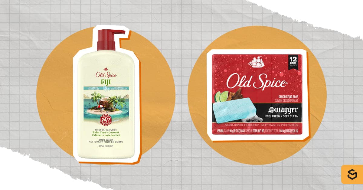 Old Spice soap and body wash
