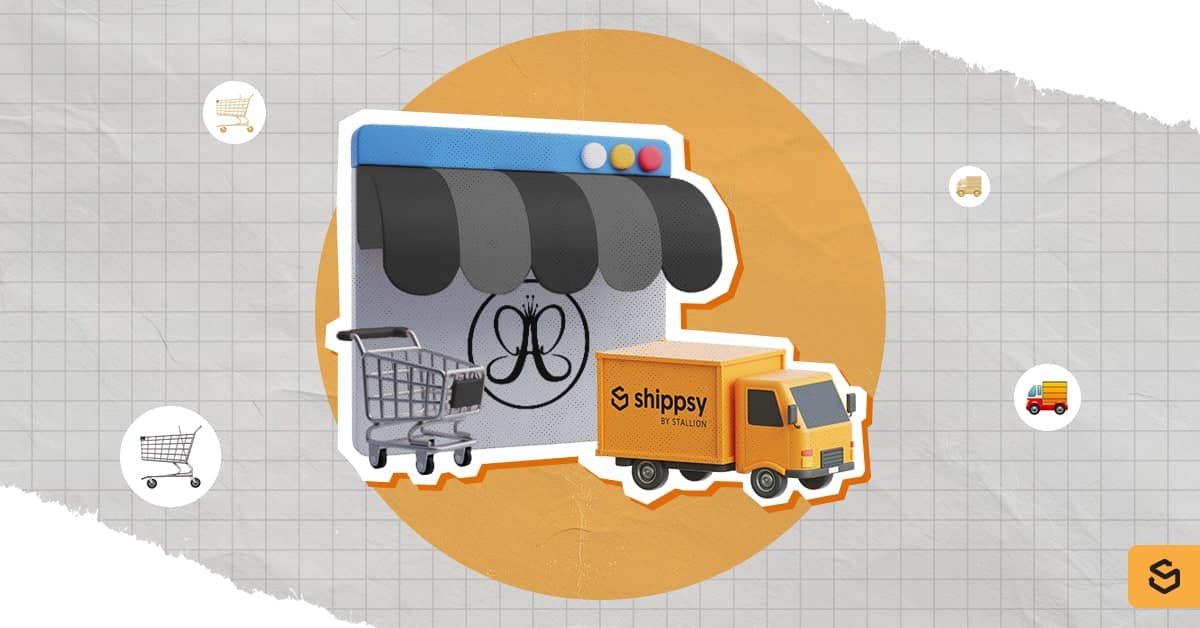 The Shippsy delivery van beside the ABH storefront