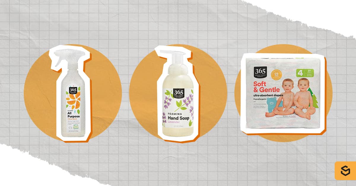 An image of 365 by Whole Foods Market household essentials, body care, and baby products