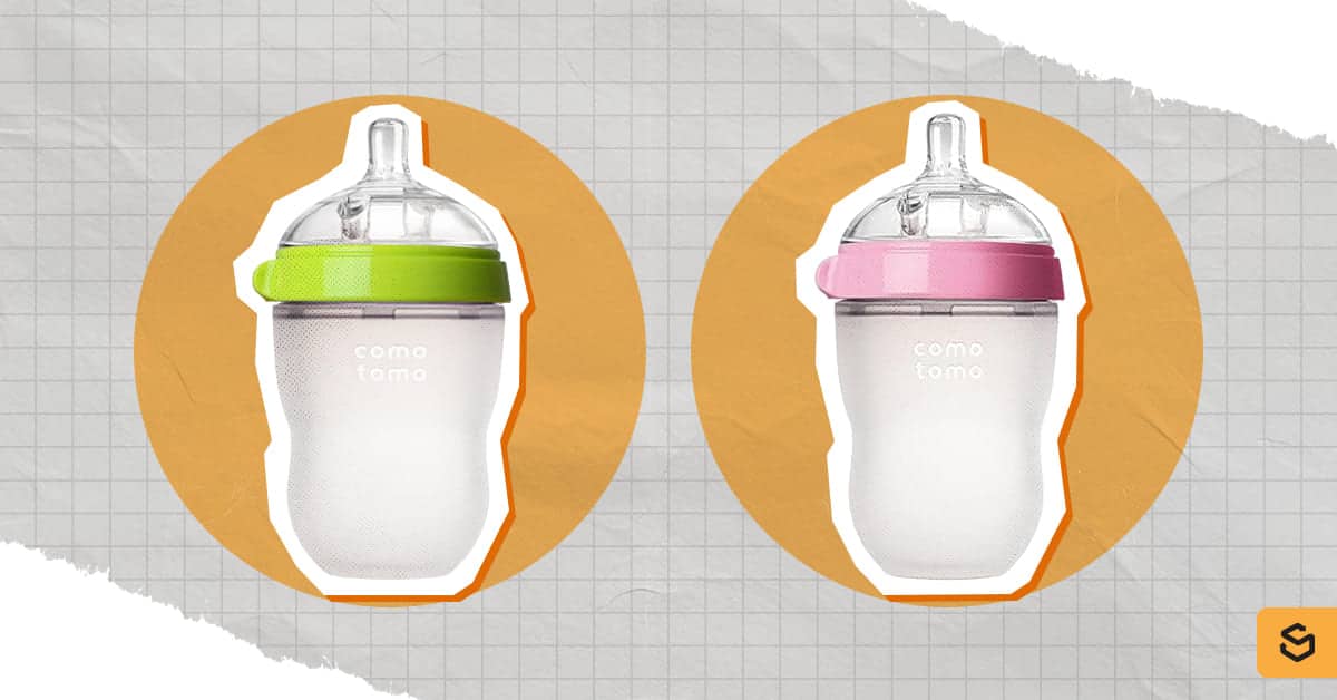 An image of Comotomo baby bottles