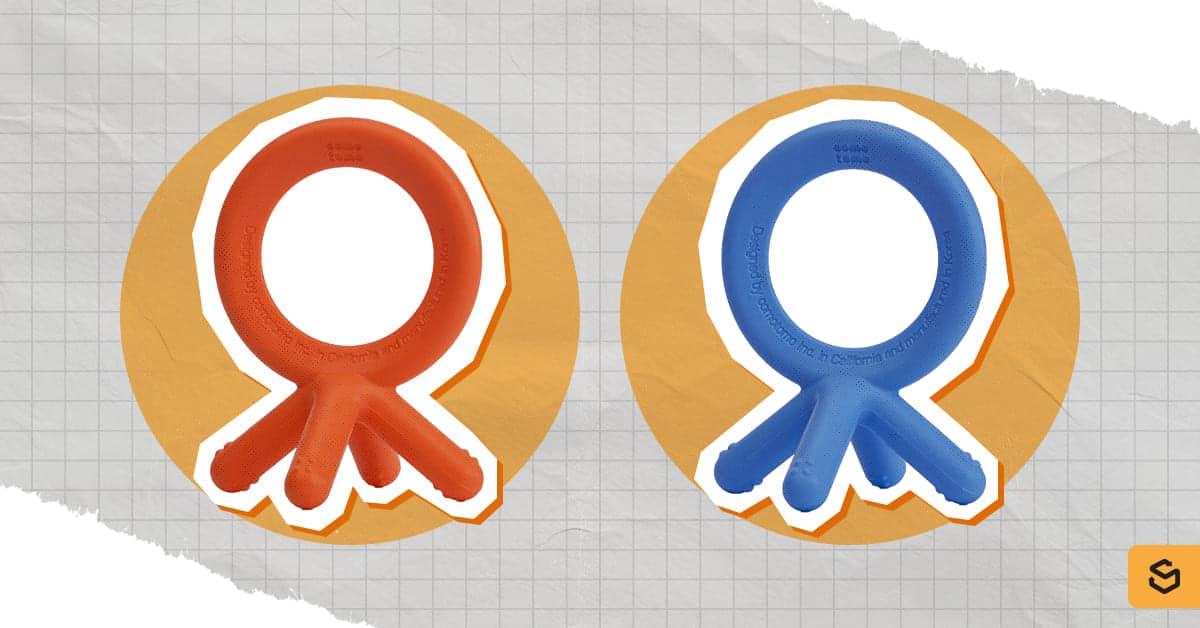An image of Comotomo teethers
