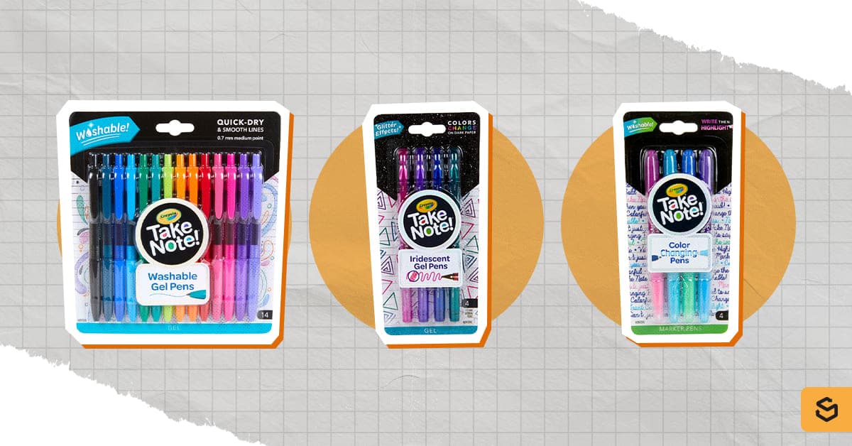 An image of Crayola writing tools
