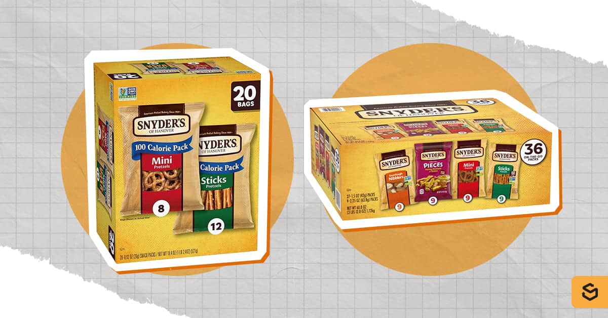 An image of Snyder's of Hanover variety packs