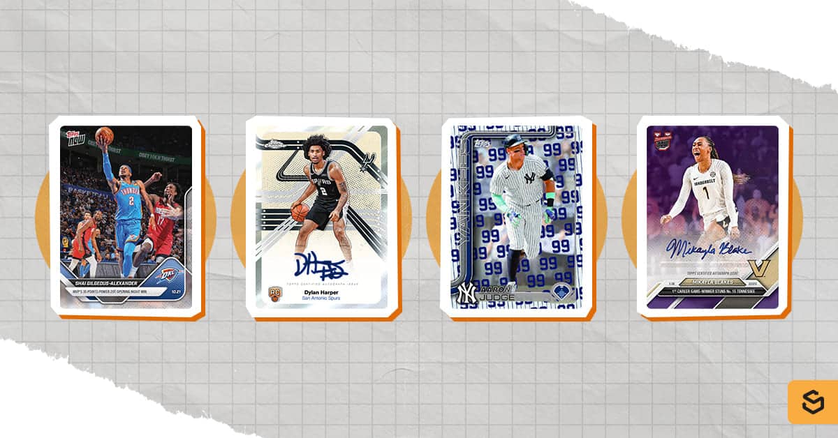 Topps different card types