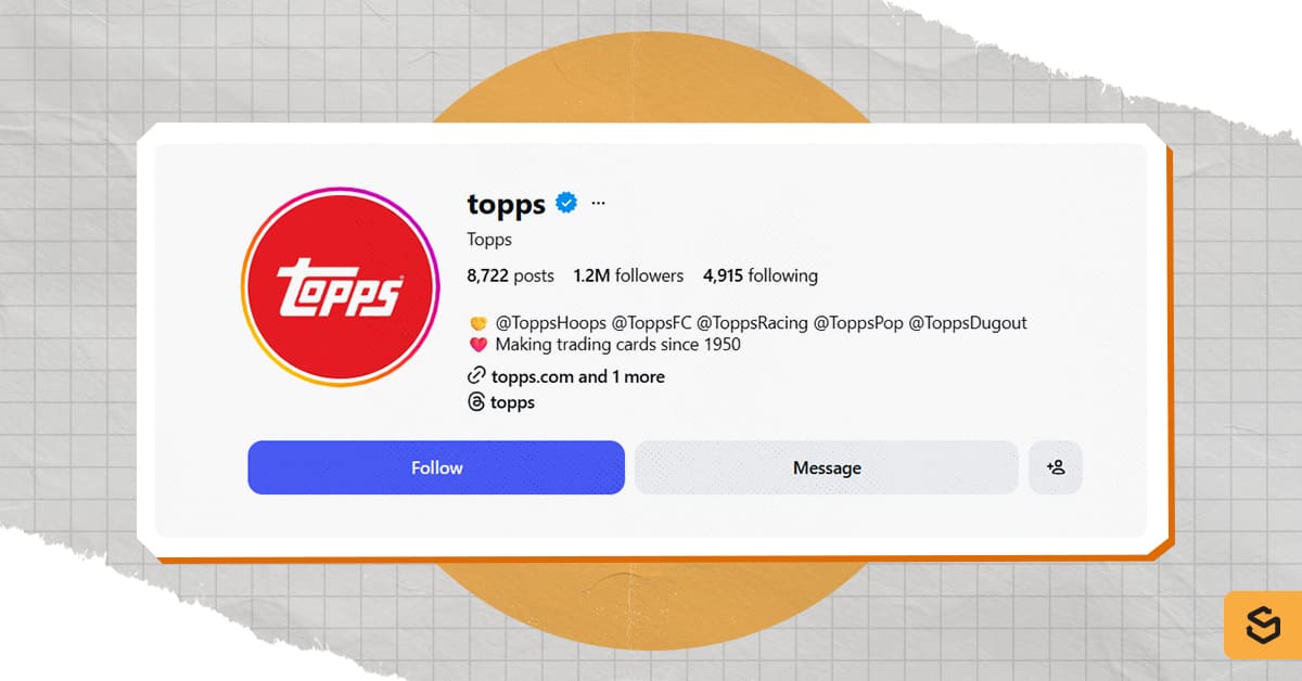 Topps Instagram page