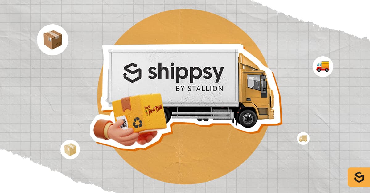 Un camion Shippsy et un colis Bob's Red Mill