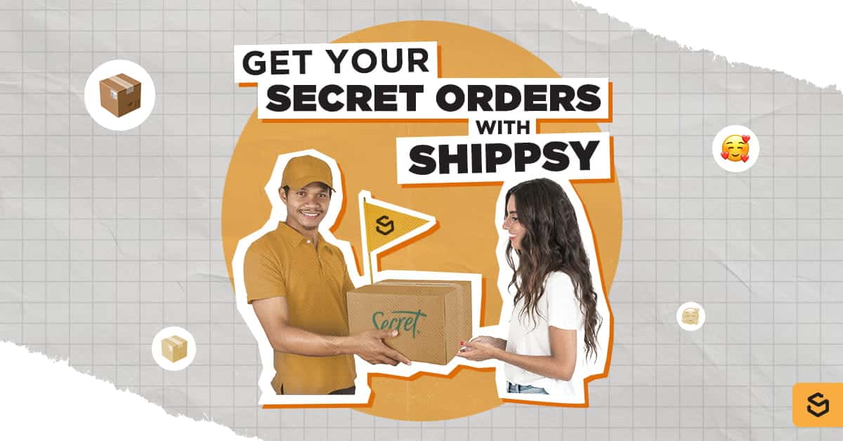 A person handling a package to the customer