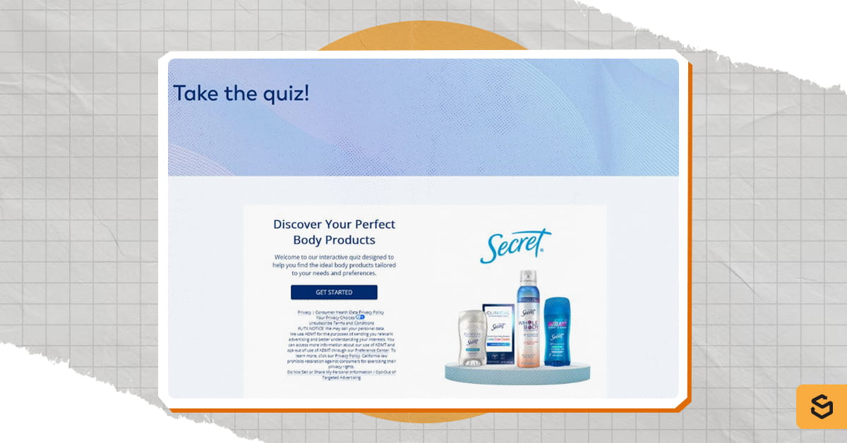 Secret's Quiz page