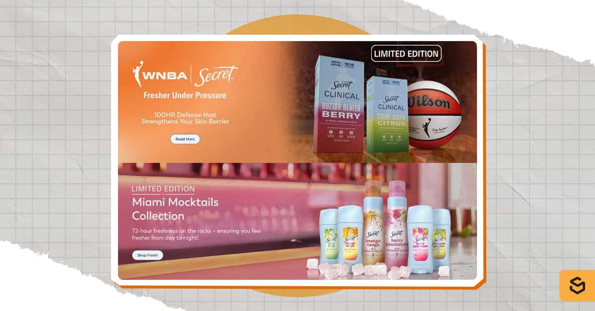 WNBA x Secret and Miami Mocktail Limited collections