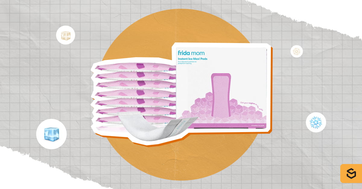 Frida Mom Instant Ice Maxi Pads for postpartum cold therapy