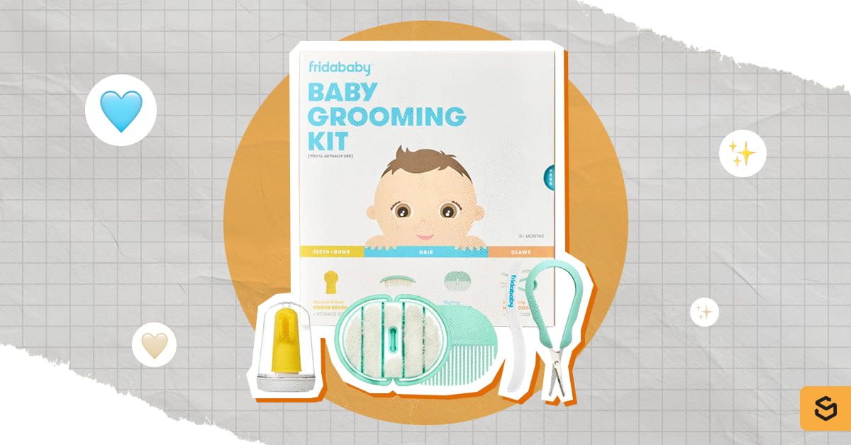 FridaBaby Baby Grooming Kit for nails, scalp, and dental care